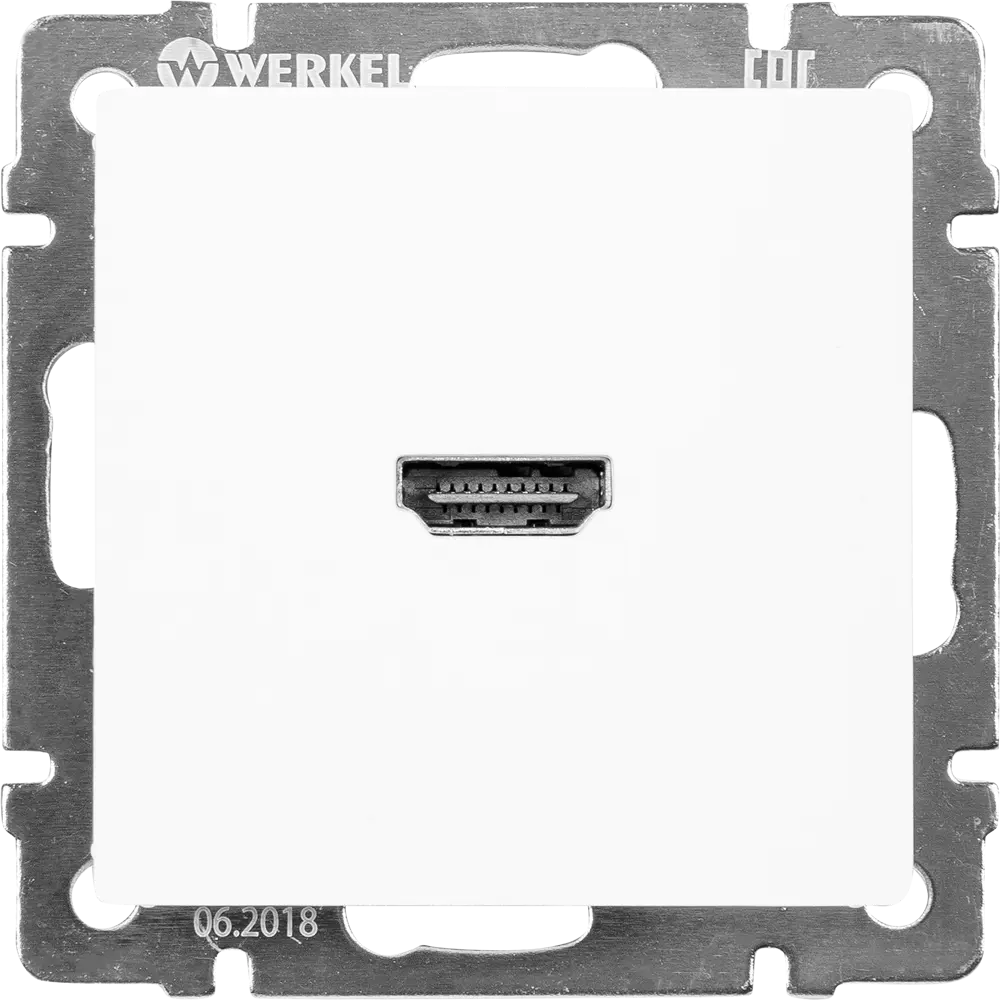 Встраиваемая HDMI розетка WERKEL для мультимедиа систем 81964429