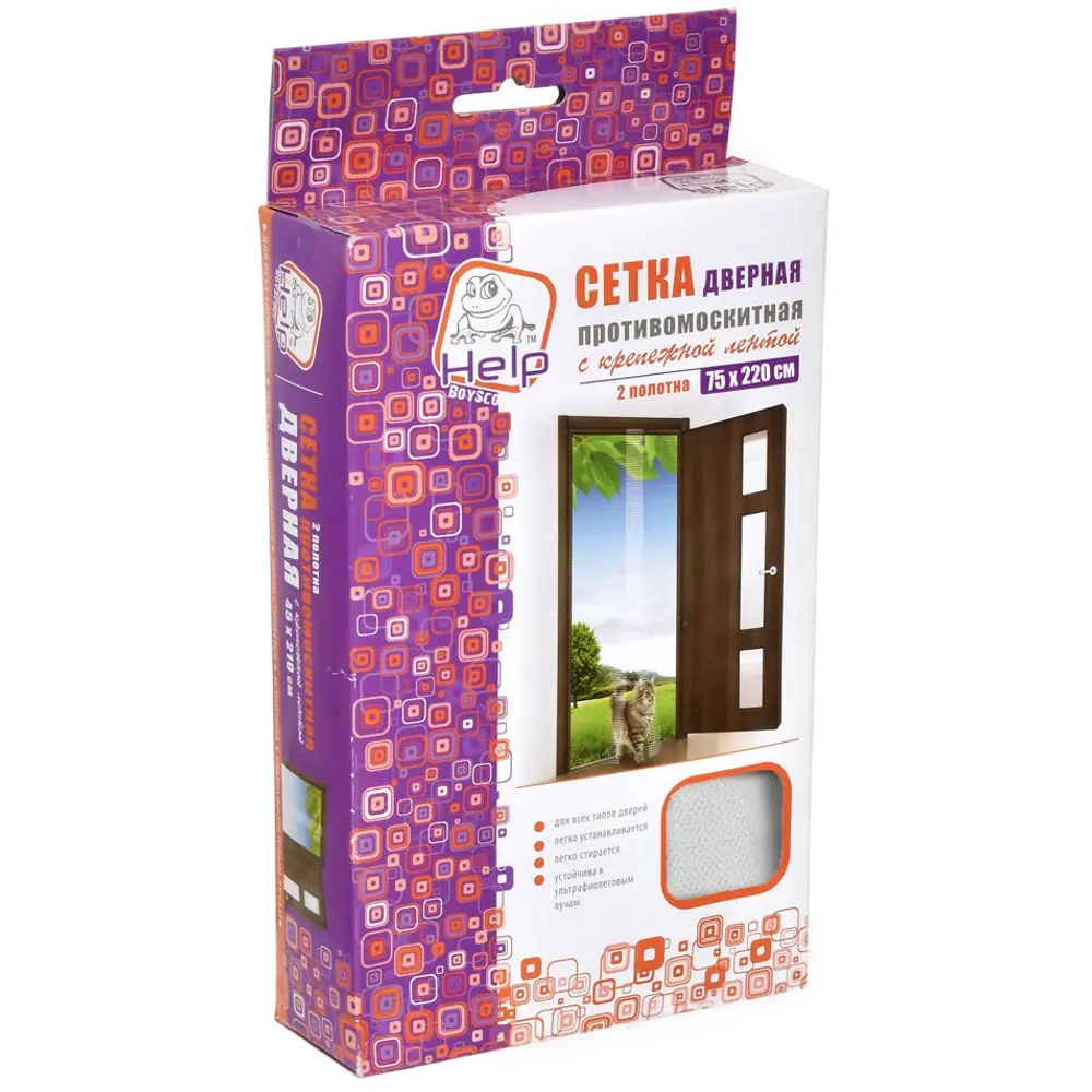 Сетка-штора Help москитная на дверь 75x220 см 2 шт Santreyd STLM-2127688 - Вид №1