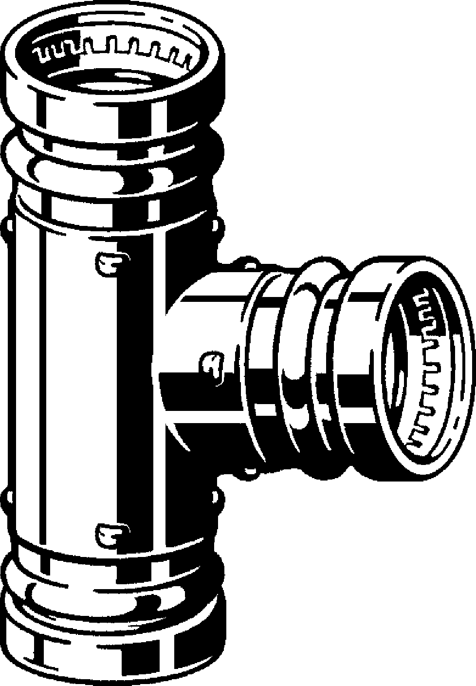 Viega Тройник Sanpress XL 2218XL (350642) 350 642 - Вид №1