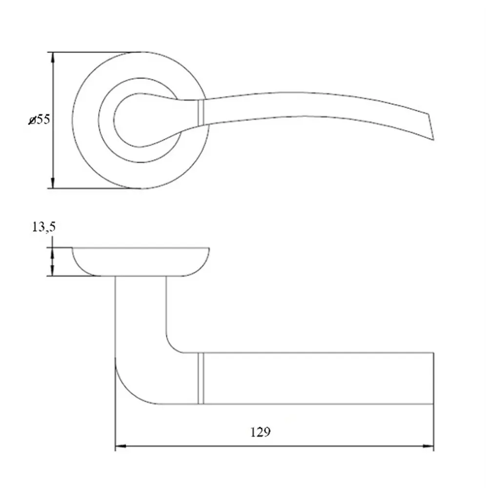 Ручки на розетке Proffero LA-743 цвет хром матовый Santreyd STLM-2135241 - Вид №4