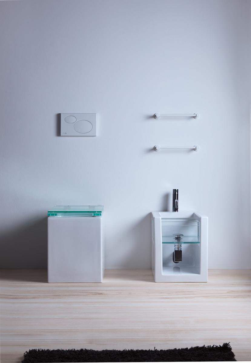 GLCEBI011 Консоль приставная для установки чаши биде GSG CERAMIC GLASS - Вид №3