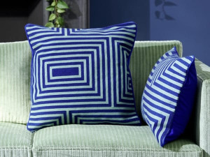 Наволочка из хлопка с геометрическим рисунком