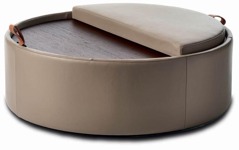 TUMIDEI Пуф для хранения, обитый кожей sun-id-1479813 - Вид №1