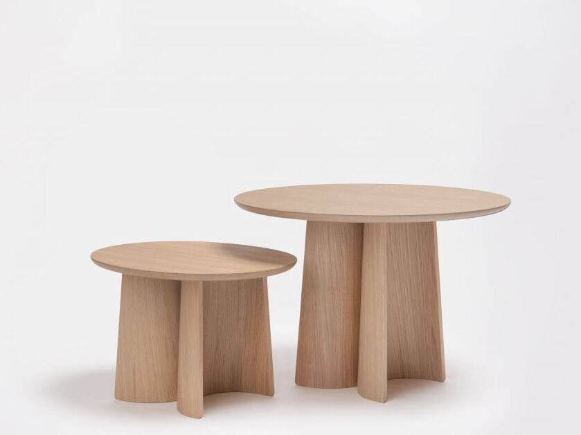 Деревянный круглый журнальный столик ONDARRETA имбирь ARCH-00135450