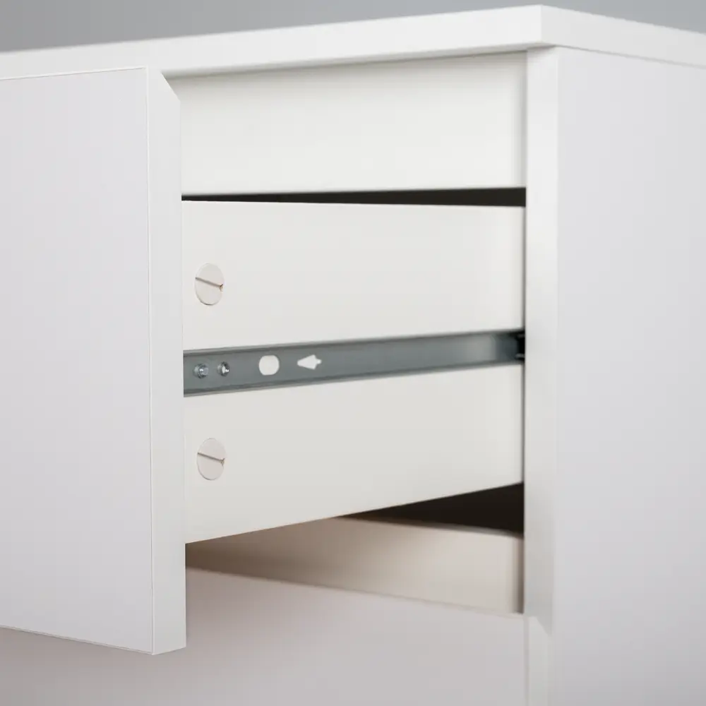 Тумба прикроватная 2 ящика 49x53.8x38.2 см ЛДСП цвет белый Santreyd STLM-2073632 - Вид №9