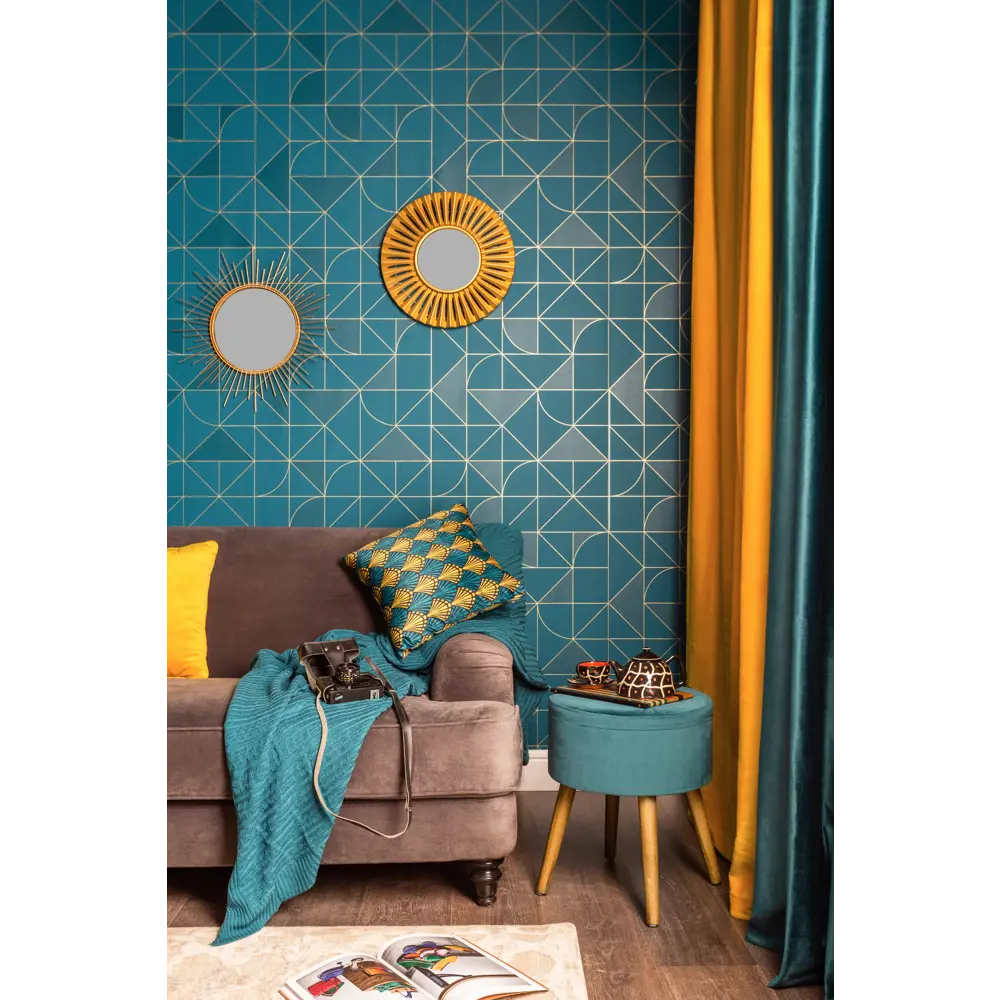 Подушка «Модерн» 40х40 см цвет зелёный SEASONS STLM-2161704 - Вид №6