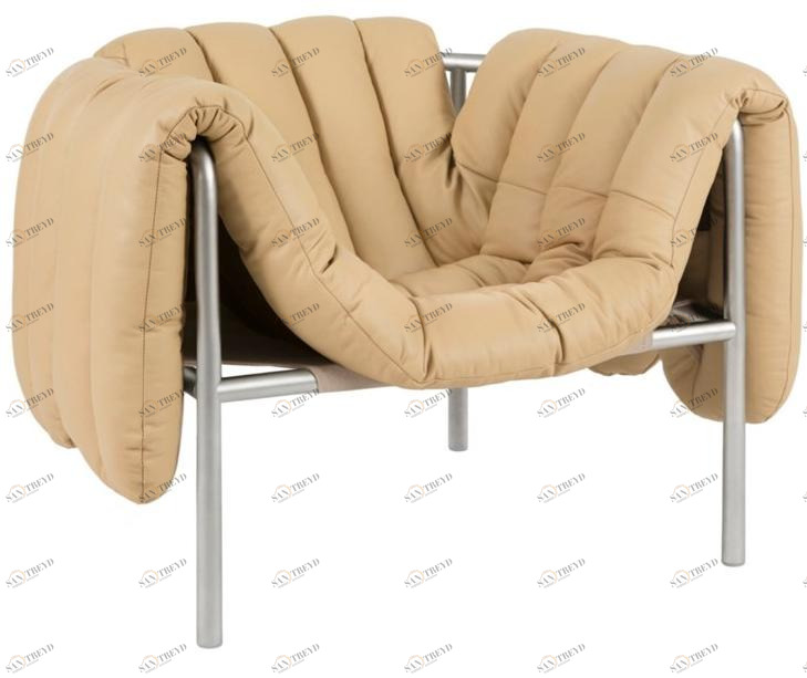 Hem Кресло из нержавеющей стали и кожаной обивки sun-id-1420802