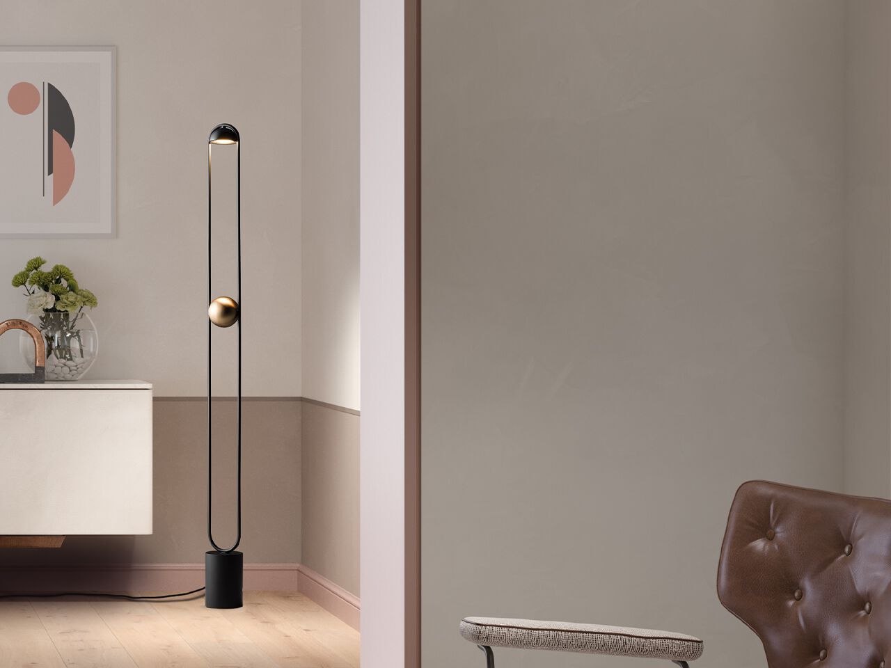 Металлический светодиодный торшер Masiero Luppiter ARCH-00101827