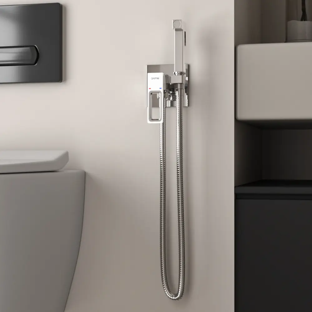 89359049 Гигиенический душ Gappo Eder GL7301-8, набор со смесителем, цвет белый хром STLM-0971390  - Вид №6