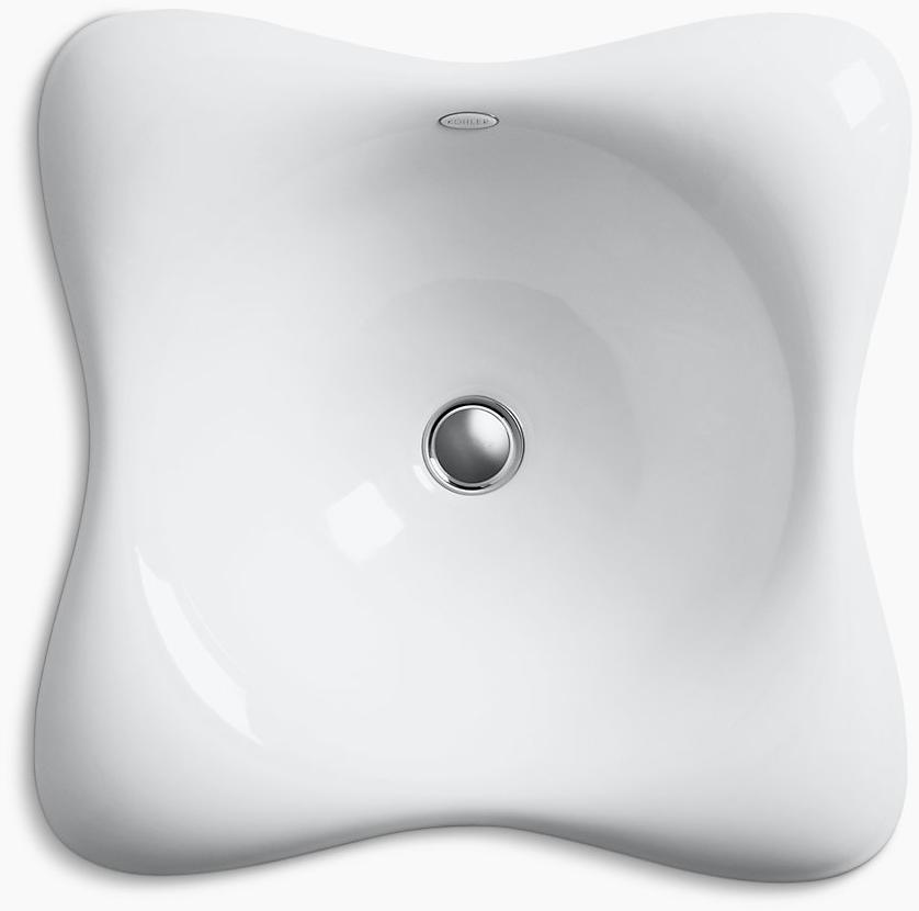 KOHLER Емкость для Dolce Vita, встраиваемая или настенная раковина для ванной комнаты с нижней стороной Iron Black K-2815-P5-KA  - Вид №2