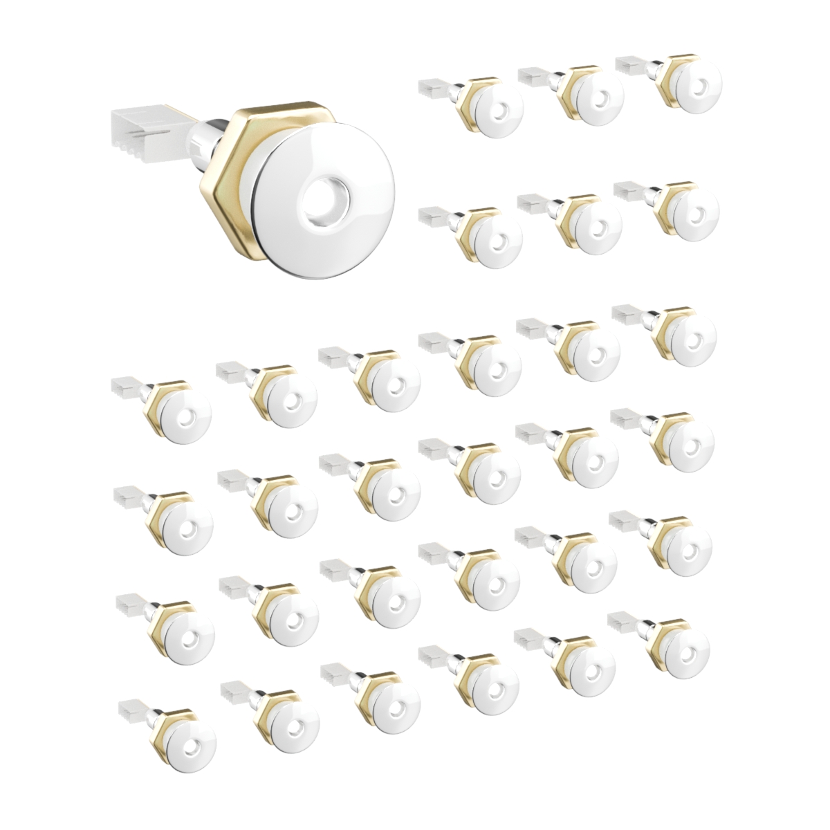 У15217 Опция Звездный дождь хром 8 см цвет Хромированный 1 Marka Россия 