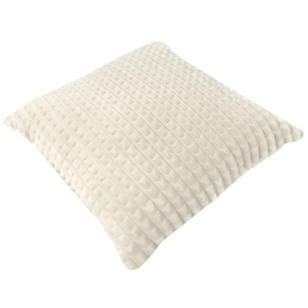 Подушка Плюш 40x40 см цвет кремовый 89112389 STLM-2189509 LINEN WAY  - Вид №1