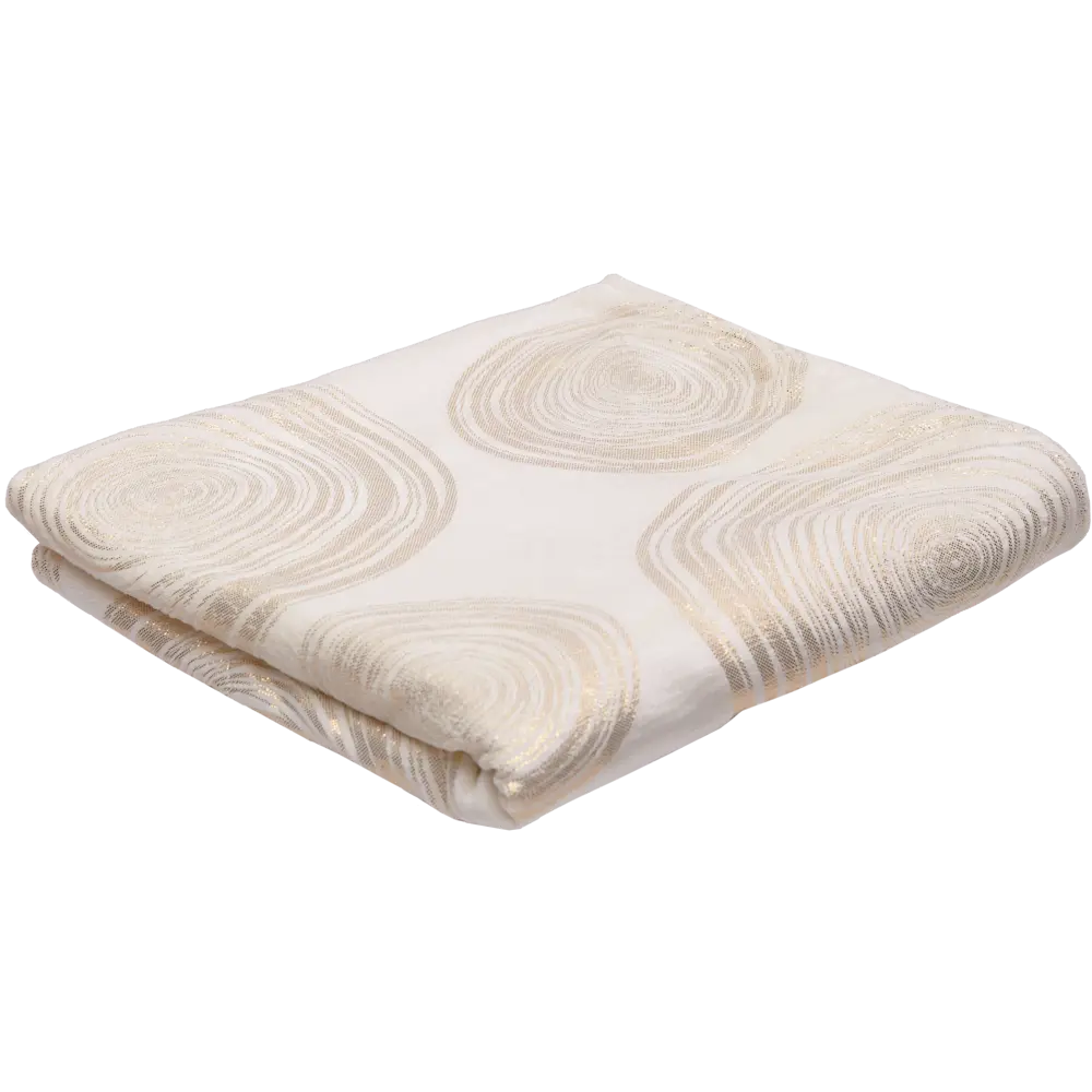 Плед Золотые сферы 180x200 см микрофибра бело-золотой Ardenza Новогодняя STLM-2067904