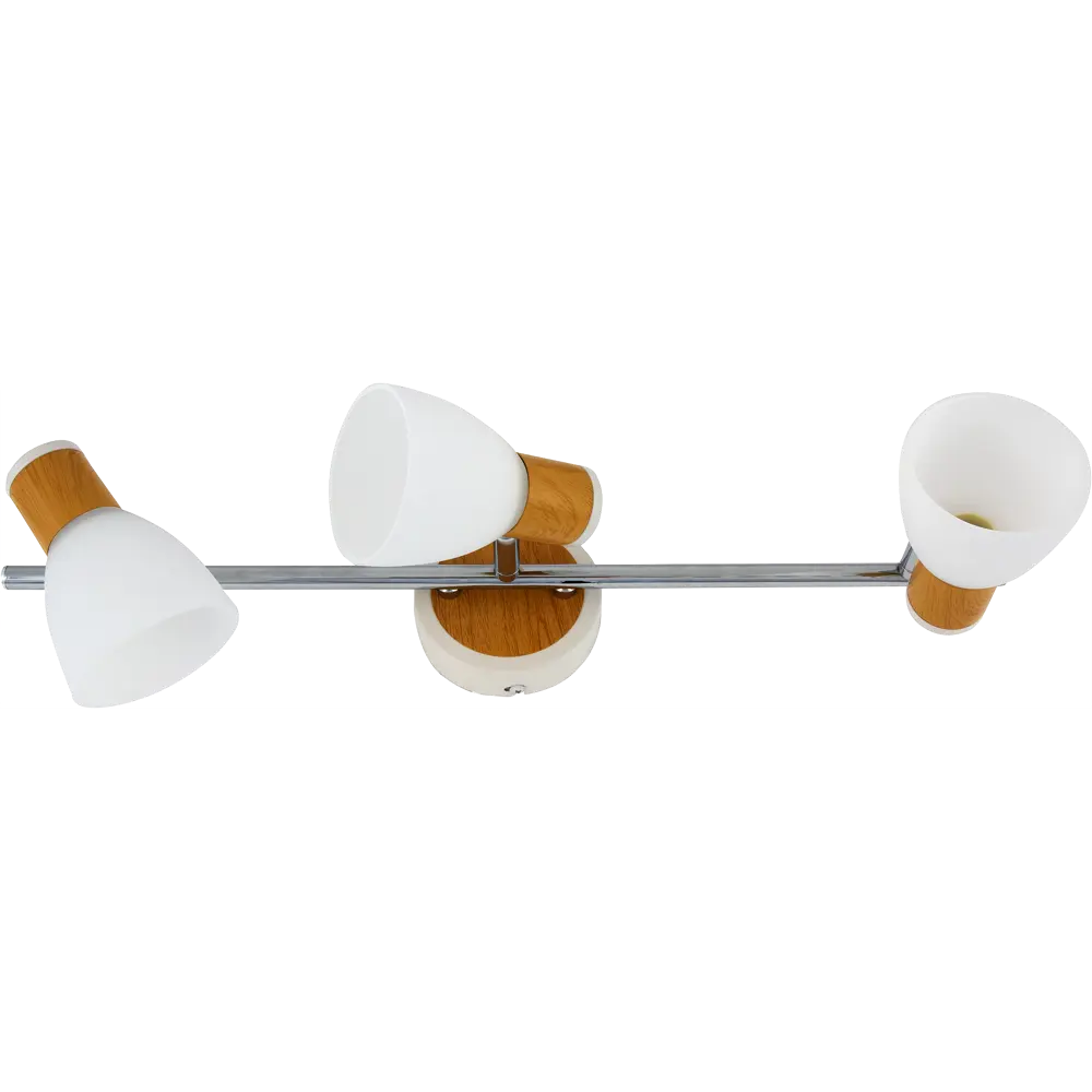 Спот поворотный Бутон на планке 3 лампы E14 6 м² цвет сосна TDM ELECTRIC STLM-2030921 - Вид №1