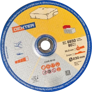 Диск отрезной по бетону тип 42 Dexter 230x22.2x3 мм 82007357 STLM-2108597