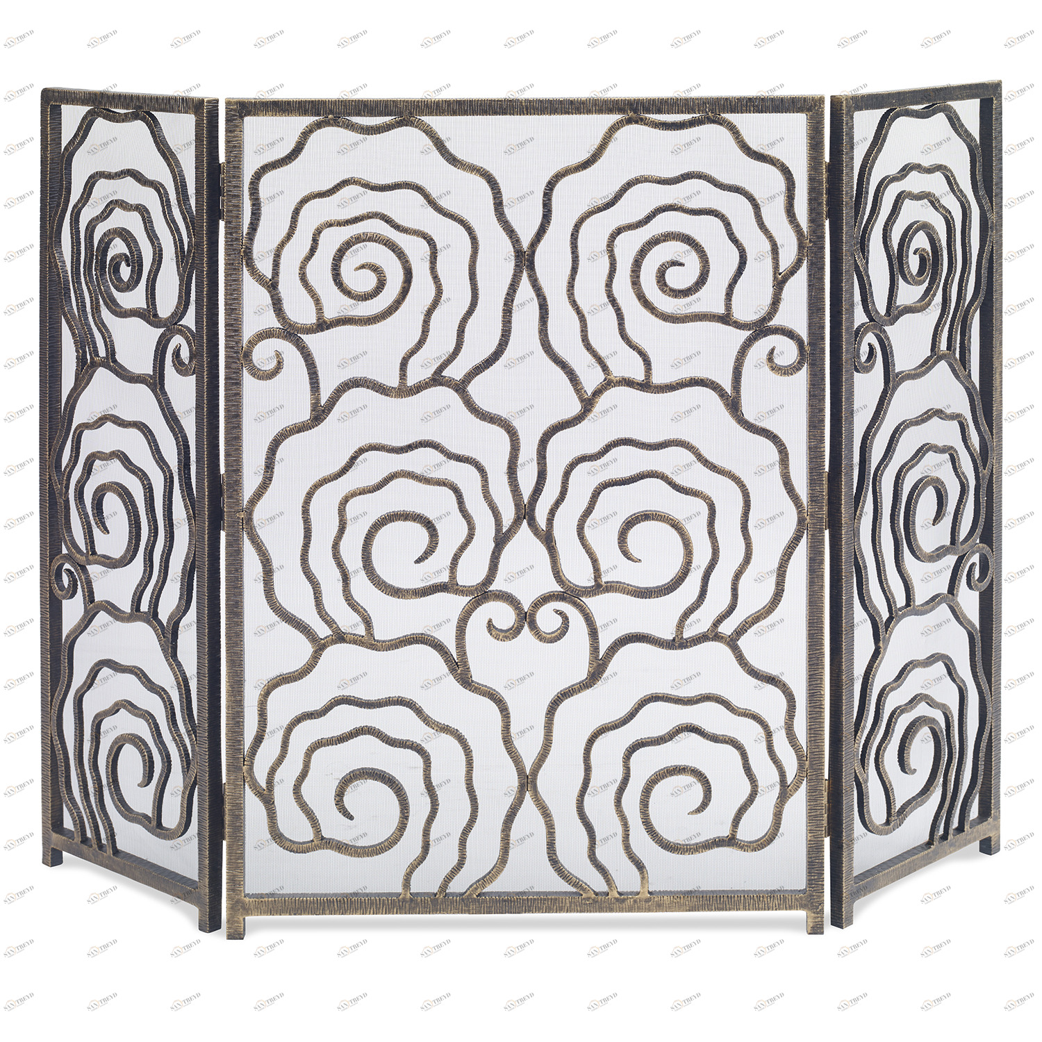 Экраны для камина 05252-460-001 Spiral 3-Panel Fireplace Screen Ambella 