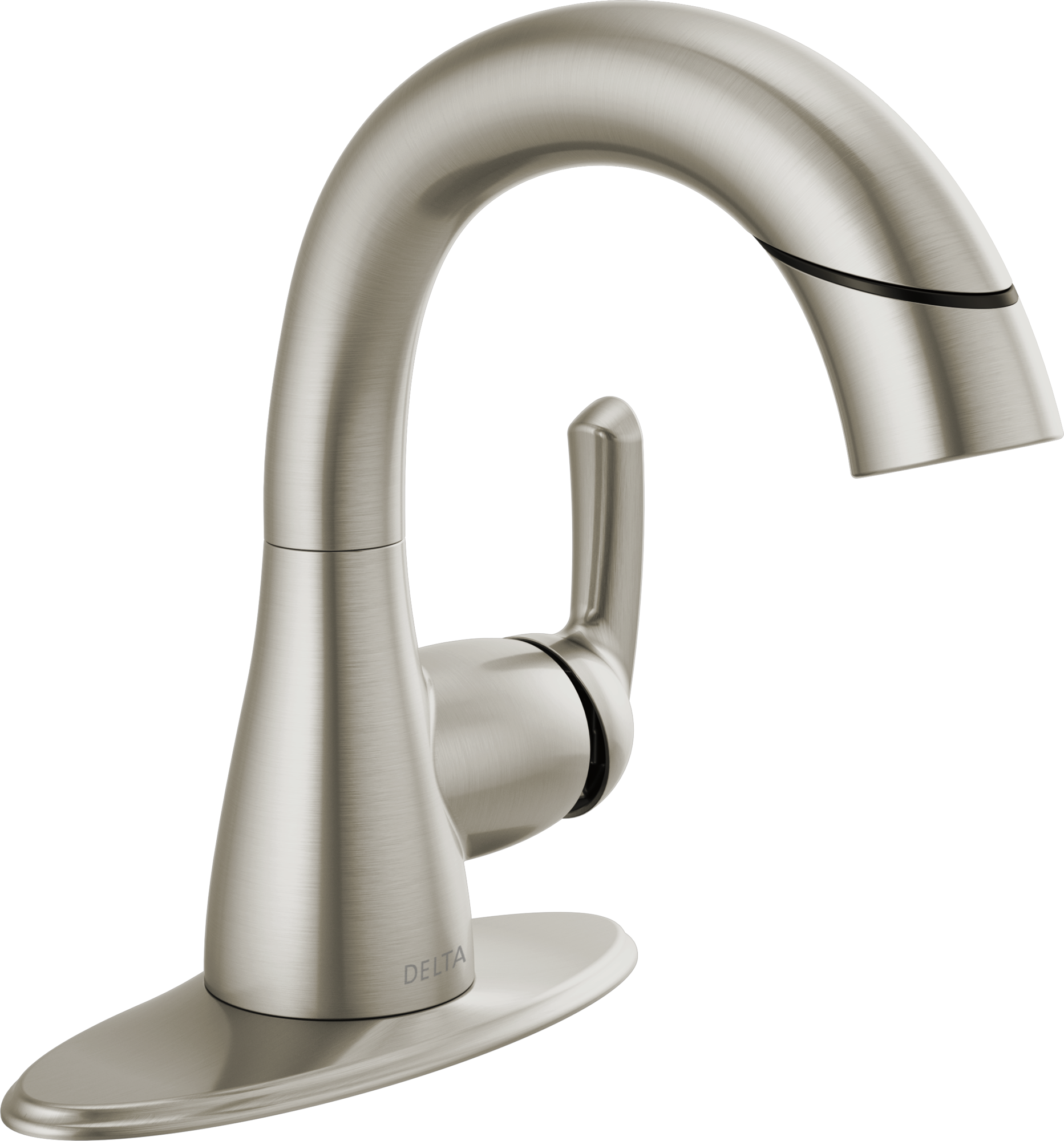 Выдвижной смеситель для ванной комнаты с одной ручкой Delta Faucet 15765LF-SPPD - Вид №3