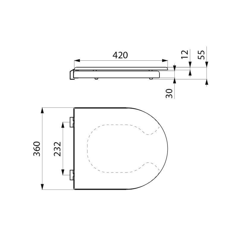 102029 Сиденье для унитаза DELABIE  - Вид №1