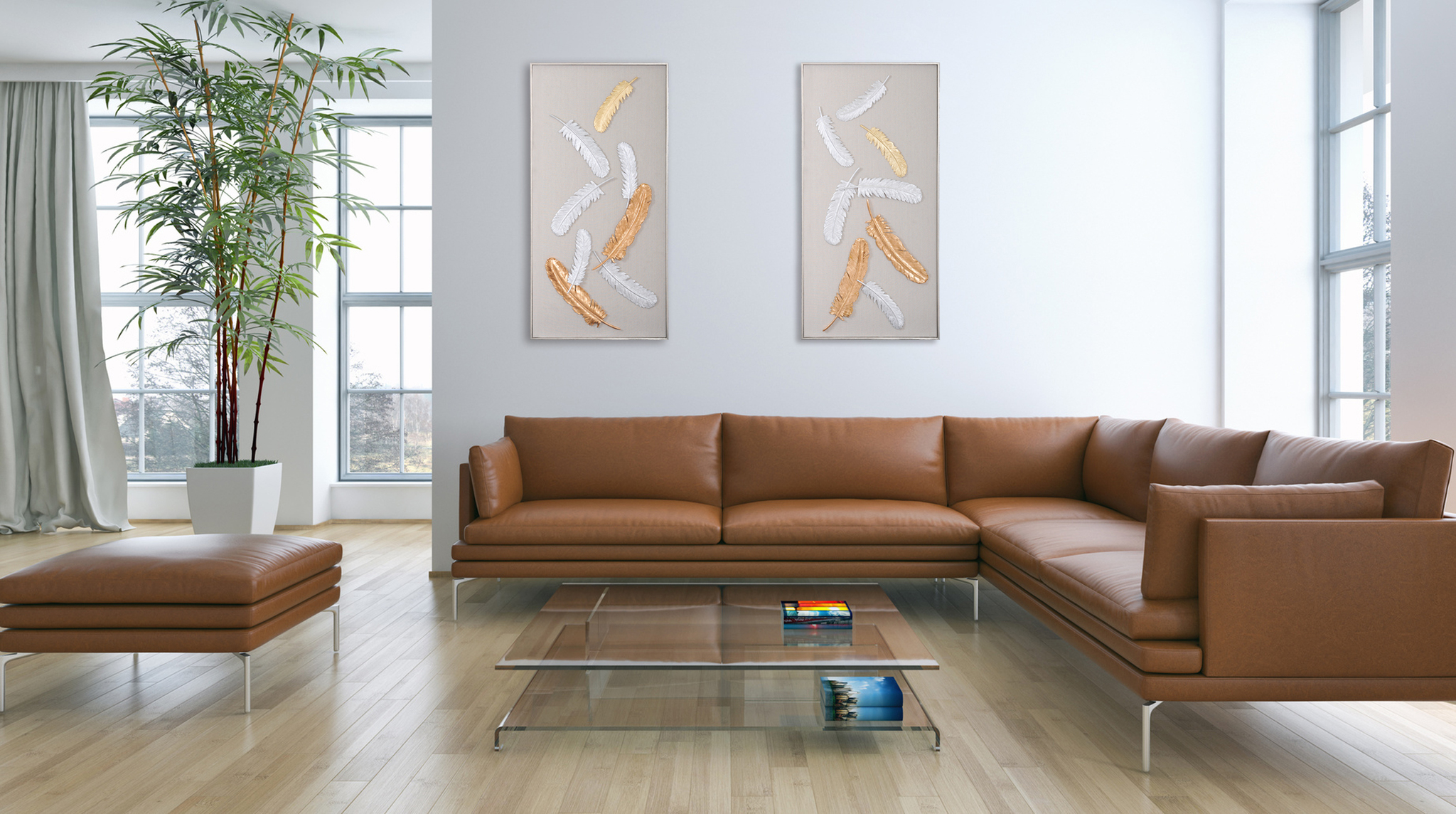 36928B Панно "Перышки 2" LAB.Space  - Вид №2