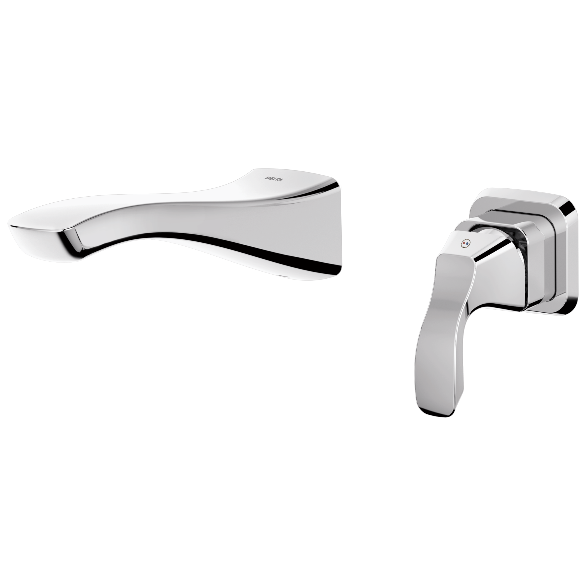 T552LF-WL Накладка для смесителя для ванной комнаты с одной ручкой на стене Delta Faucet Tesla Хром