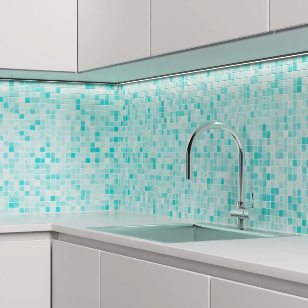 Мозаика Snowsilk Antislip стекломасса 31.1x4.9 см цвет зеленый Santreyd Мозаика Onix STLM-2168921 - Вид №6