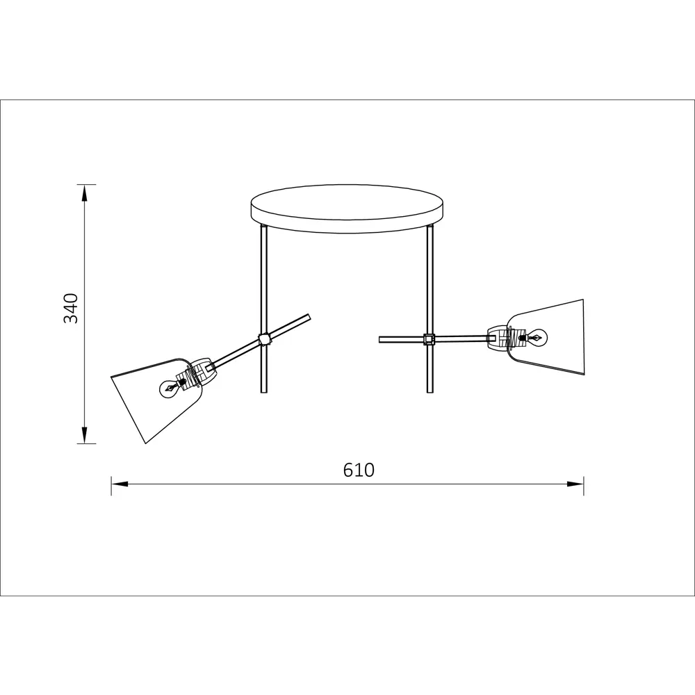 Люстра «Egoisto» 10161/2PL 2хЕ14х40 Вт цвет античная бронза Escada STLM-2181482 - Вид №2