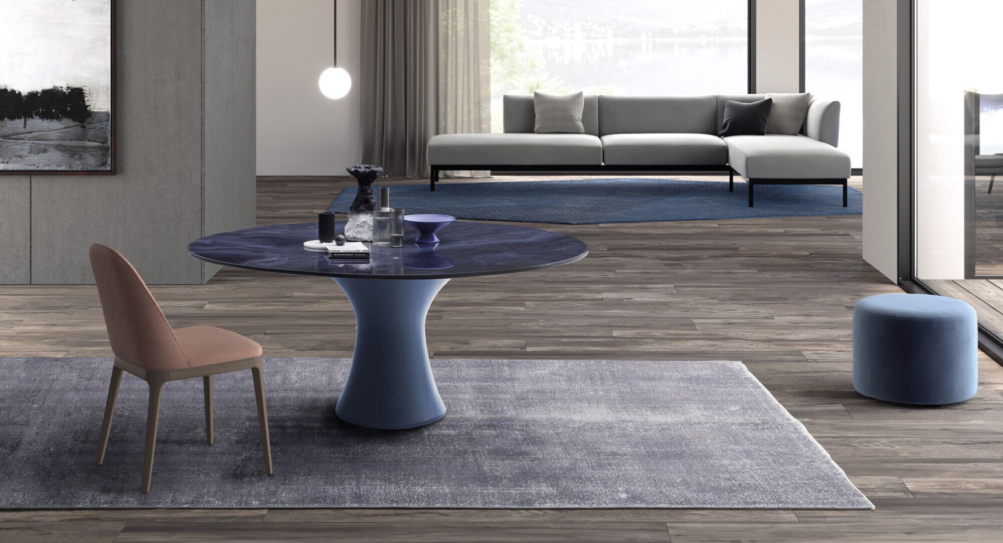 Круглая столешница из закаленного стекла Devina Nais Free ARCH-00000730 - Вид №1