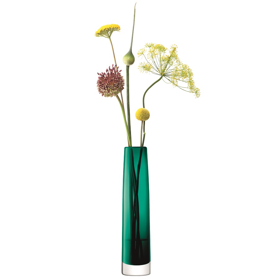Ваза стеклянная изумрудная 30 см Stems LSA INTERNATIONAL - 300607 Зеленый  - Вид №2