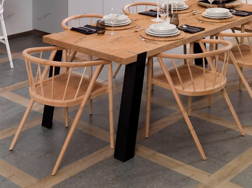 GAMADECOR Стул из фанерованной древесины с подлокотниками Sunset sun-id-1433819