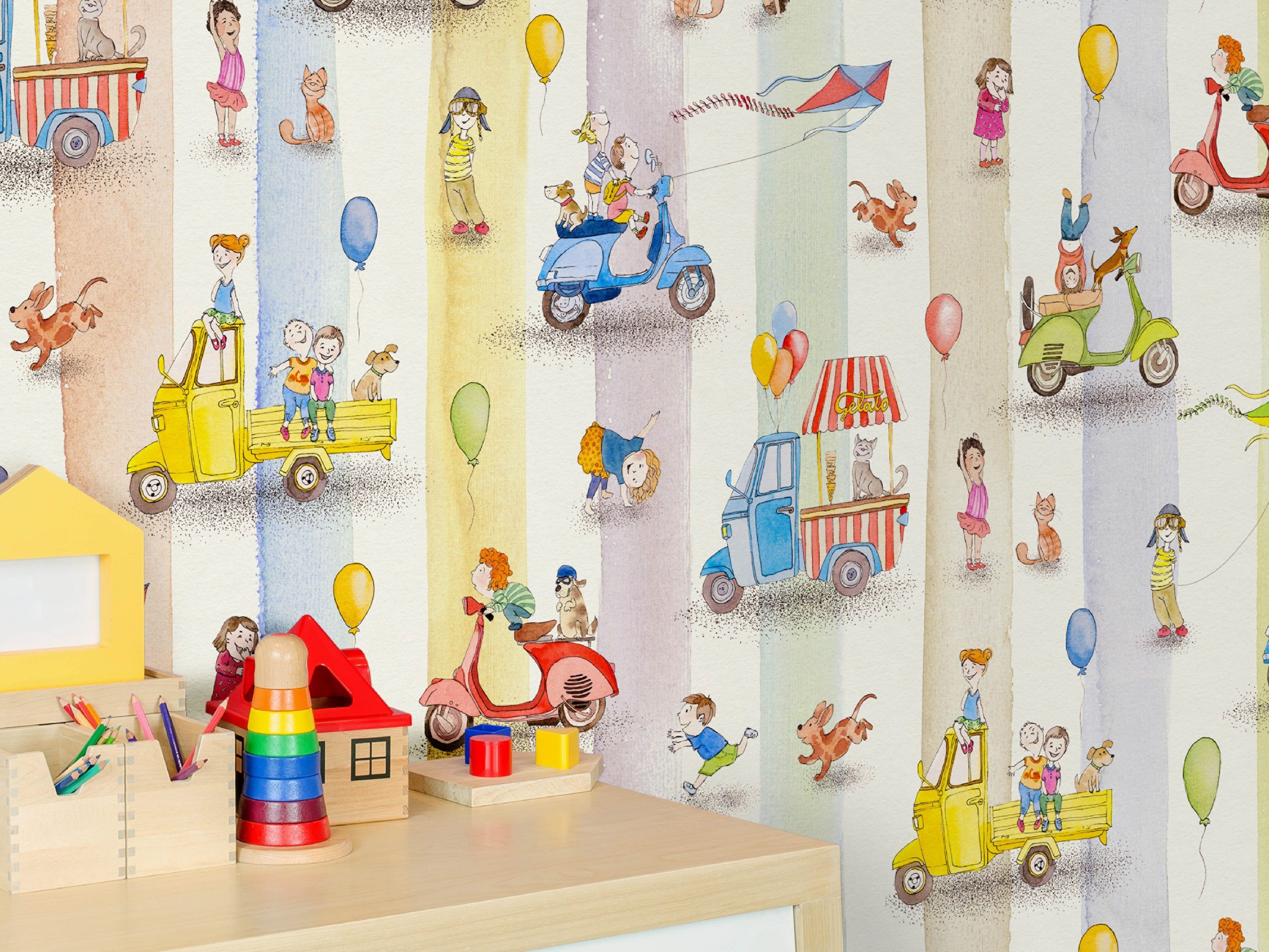 Нестареющие обои, ПВХ бесплатно, экологически чистые, моющиеся WallPepper наивный ARCH-00056716