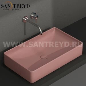 B6R63FR Накладная раковина на столешницу  прямоугольная Ceramica Globo T-EDGE