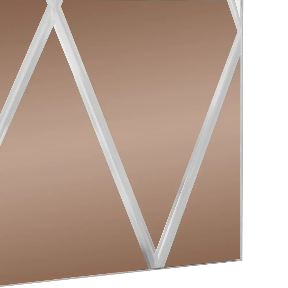 Зеркальное панно 80x60 см «Ромбы» цвет бронза Santreyd STLM-2182557 - Вид №2