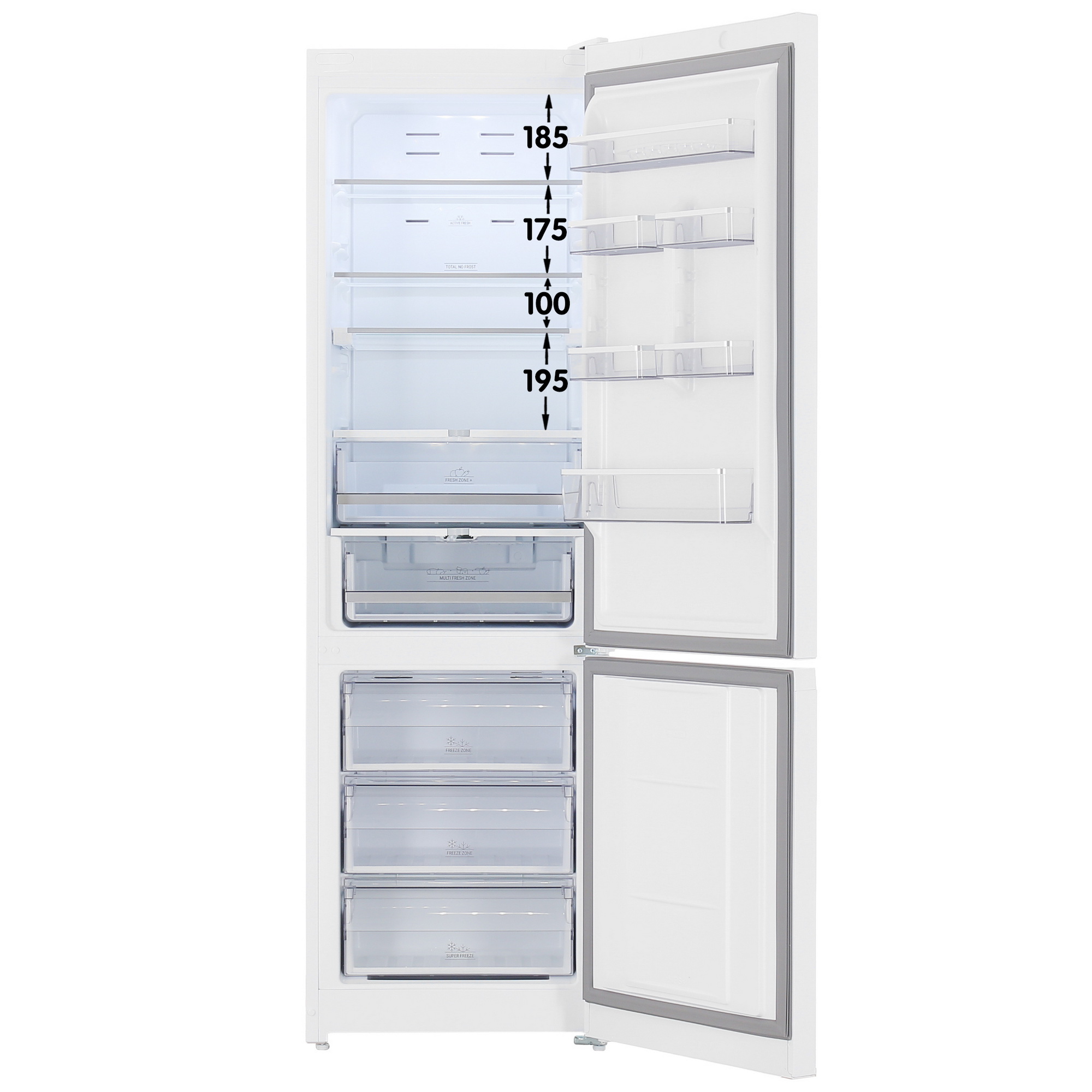 5451890 Холодильник с морозильником   Hotpoint HT 1816 W белый STDN-0113851 - Вид №1