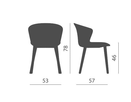 Тканевый стул Kastel Kicca Plus ARCH-00090546 - Вид №2