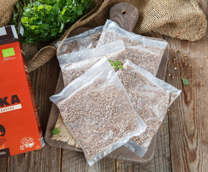 4168 Гречка быстроразваривающаяся в варочных пакетах Вкусляндия 