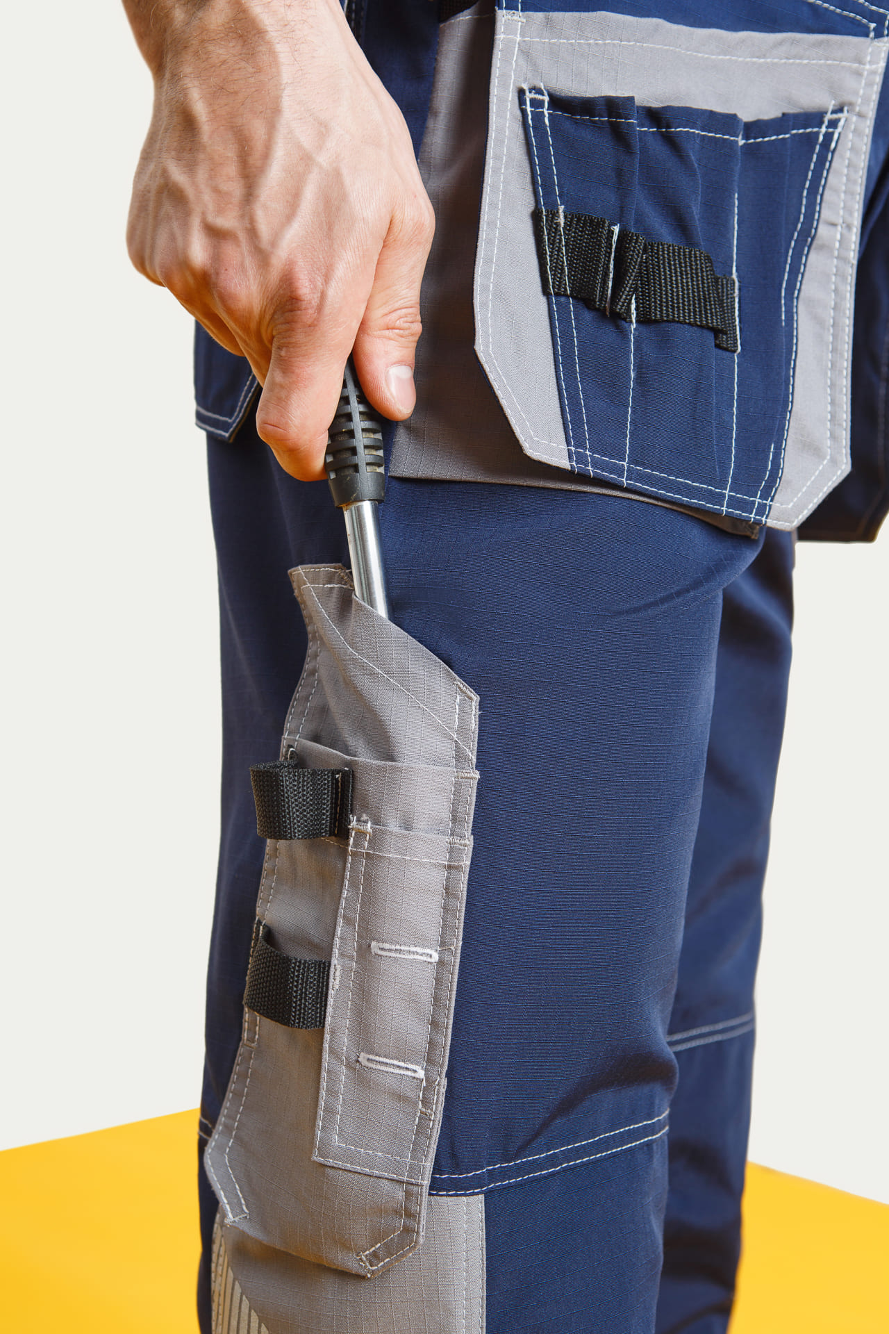 68832 Костюм "Прогресс" темно-синий с серым  Летняя спецодежда  размер 44-46/170-176  - Вид №18