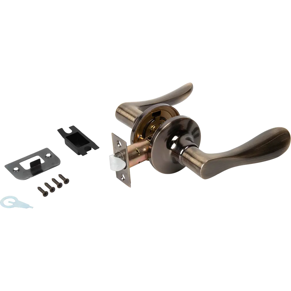 Ручка-защёлка Avers для межкомнатных дверей без фиксации в бронзовом исполнении 82001741 STLM-0016929 - Вид №2