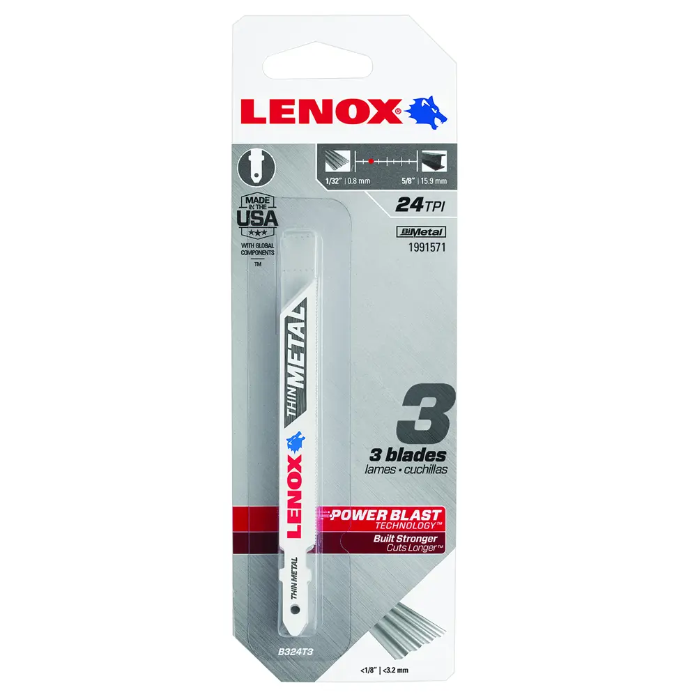 Пилки для лобзика по металлу B324T Lenox, 3 шт STLM-2008932 - Вид №4