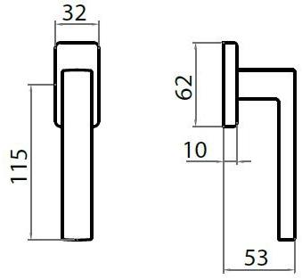 GHIDINI Оконная ручка Zamak dk на розе York-z sun-id-1469264 - Вид №3