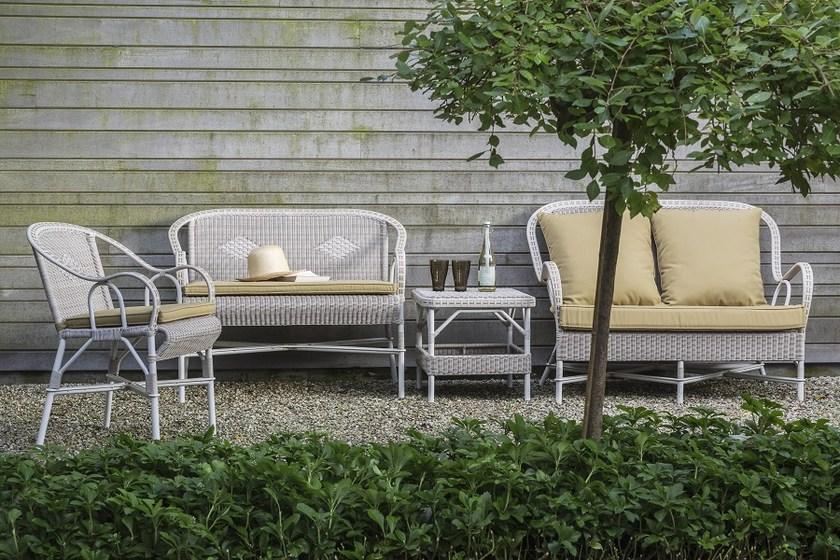 Kok Maison Садовая скамейка из полиэтилена с подлокотниками Dune 1609r - Вид №1