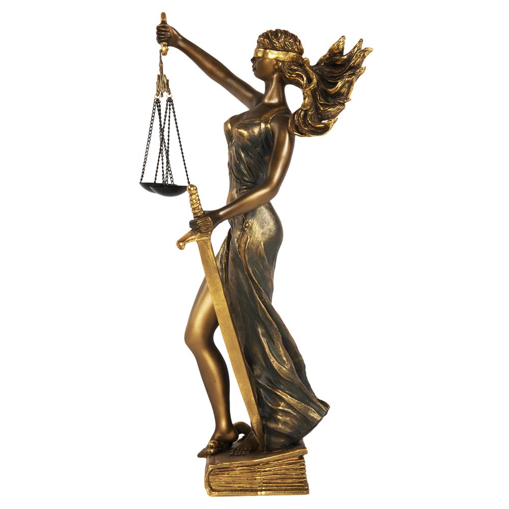 22416 Статуэтка Фемида 3 Бронза BOGACHO 4627138239520 - Вид №2