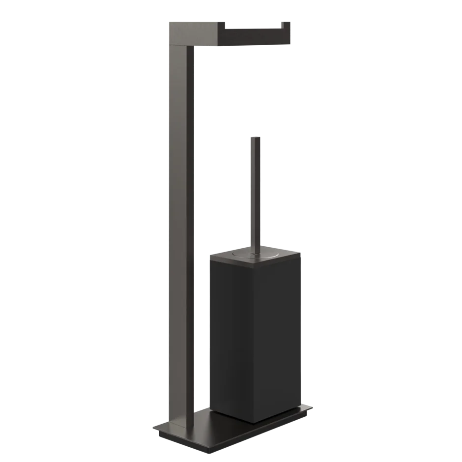 Держатель щетки-держатель рулона бумаги 20934 707 Gessi Inverso ЧЕРНЫЙ МЕТАЛЛ BR. PVD 20934707