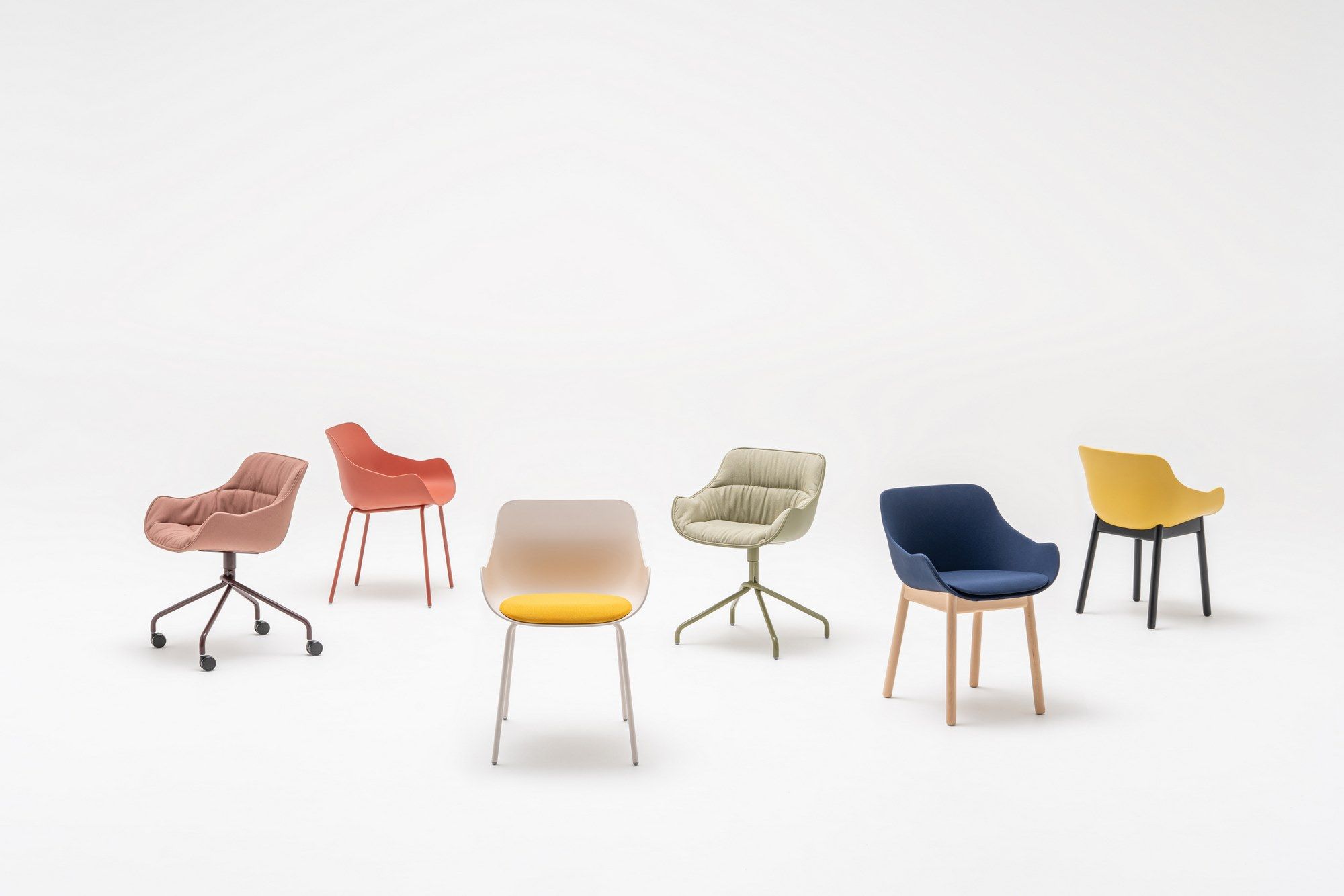 Тканевый поворотный стул с колесами MDD Baltic ARCH-00108014 - Вид №5