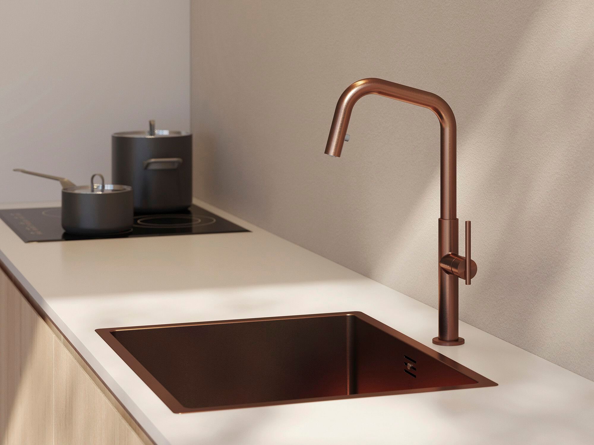 Однорычажный смеситель для кухни с поворотным изливом GUGLIELMI RUBINETTERIE Траверс ARCH-00136640 - Вид №3