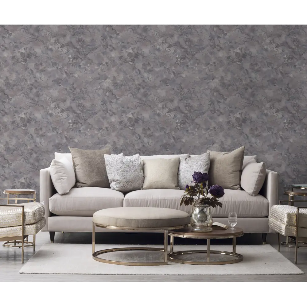 Обои флизелиновые Wallsecret Maestro серо-кофейные 1.06 м 8749-16 STLM-2042143 - Вид №4