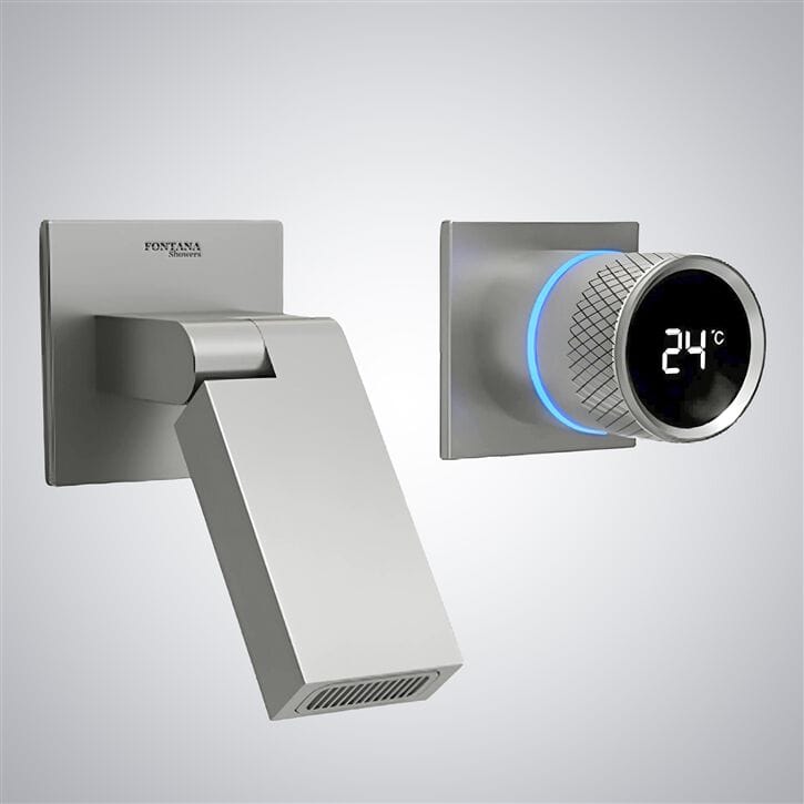 Настенный смеситель для раковины с 2 отверстиями Fontana Showers синий Синий ARCH-00139938 - Вид №3