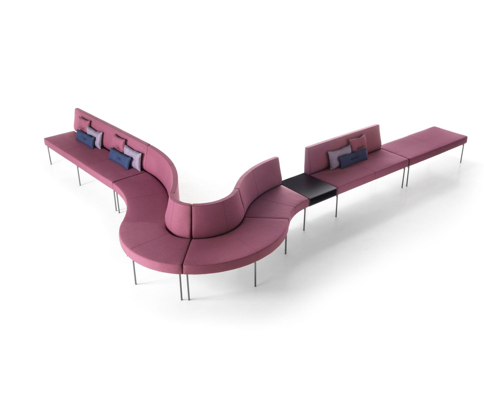 Модульная скамья из ткани со спинкой SITIA Laguna ARCH-00146120 - Вид №40