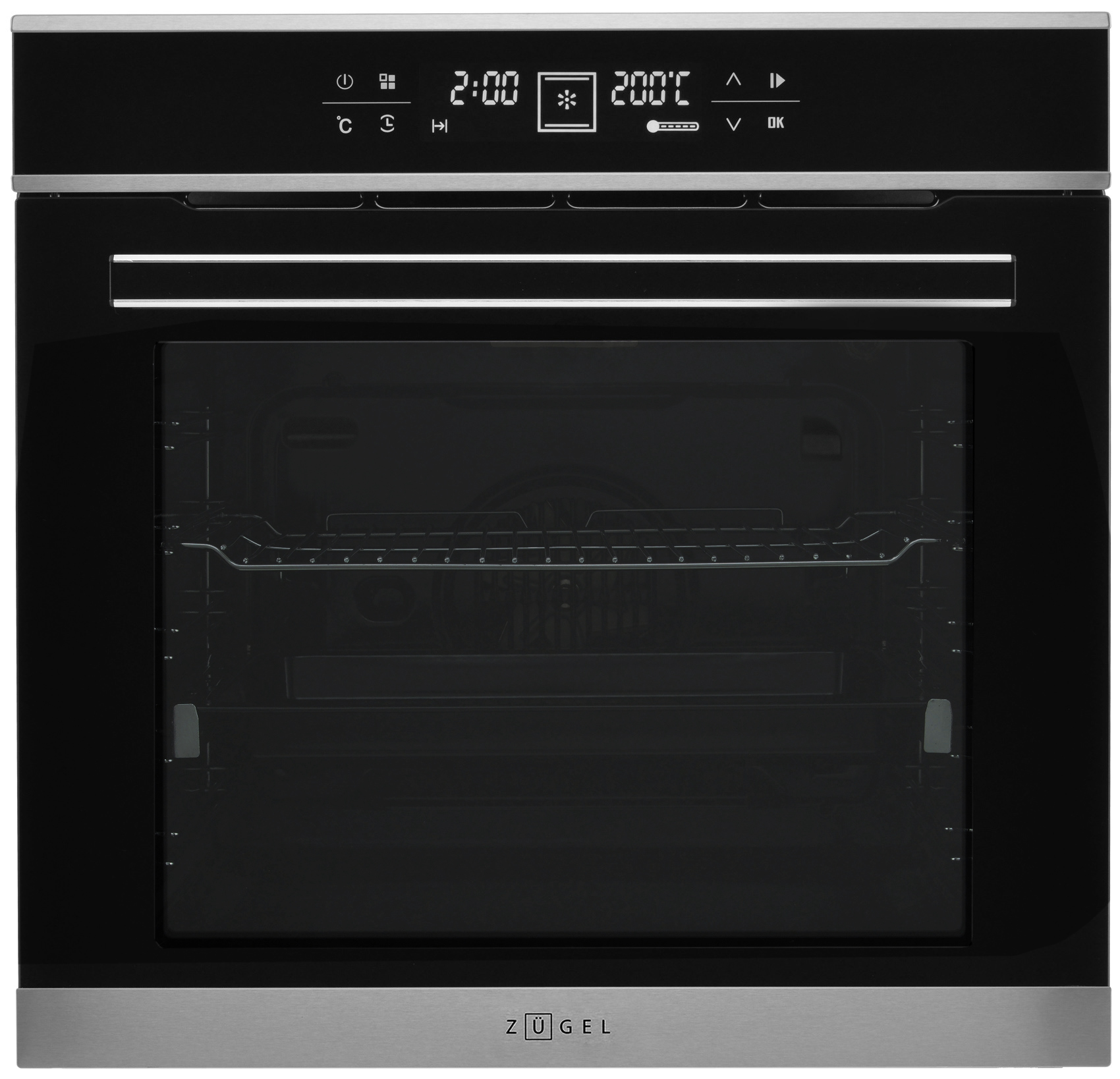 5361901 Электрический духовой шкаф ZUGEL ZOE601X черный STDN-0104222