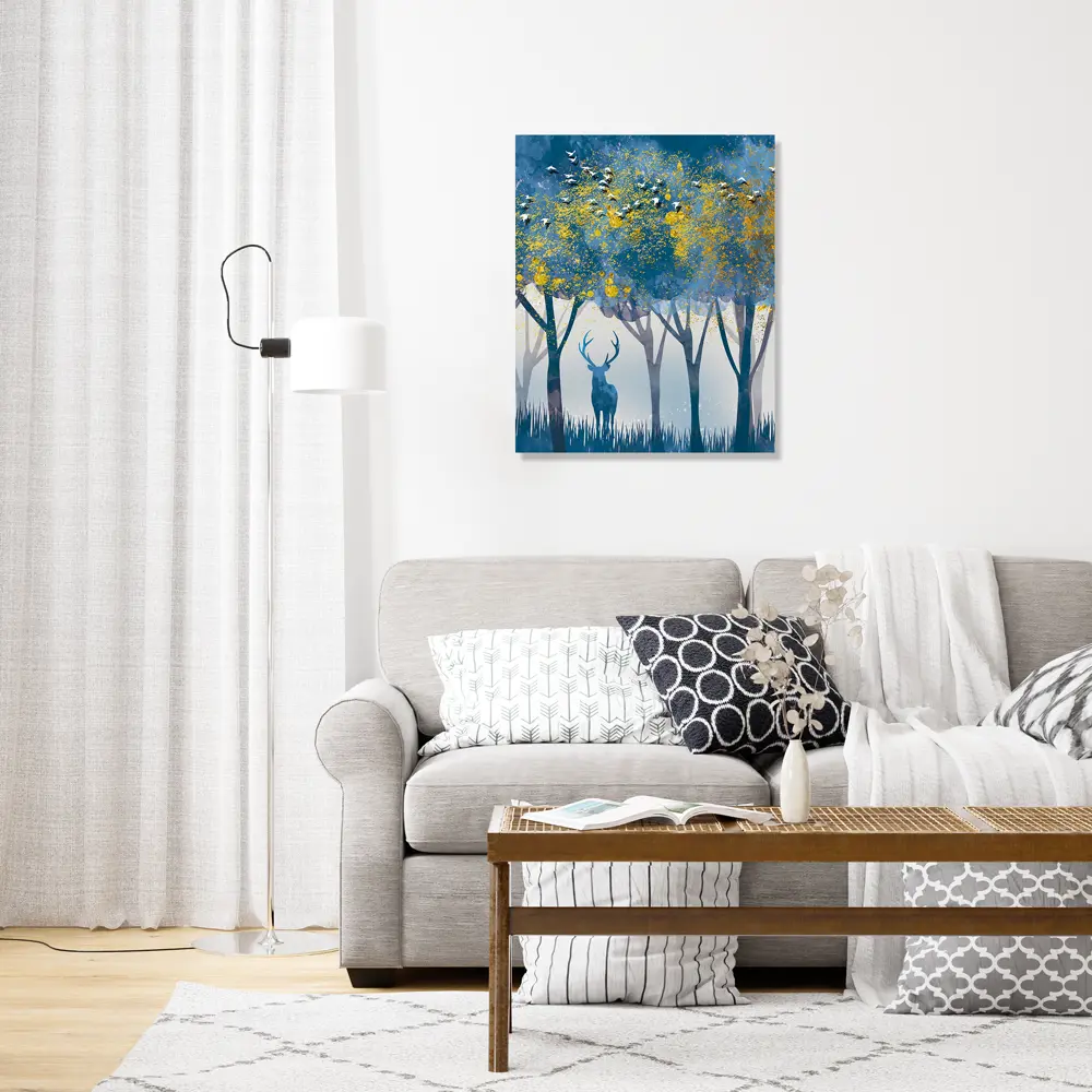 Картина на холсте Постер-лайн Лось в лесу 40x50 см STLM-2152164 - Вид №1