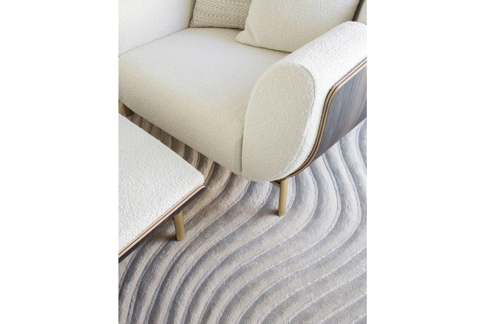 Прямоугольный шерстяной ковер G.T.DESIGN Fluid ARCH-00027251 - Вид №2